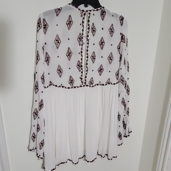 NWT Free People Diamond Embroidered Top - Picture 6 of 7